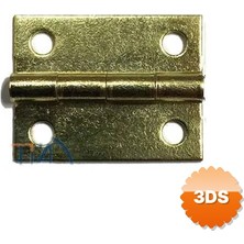 3D Sepetim Tavla Menteşesi No:3/4 - 20mm, Sarı, 1 Adet