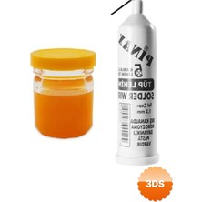 3D Sepetim Pinax Tüp Lehim Teli 25 Gr 1.2mm + Lehim Pastası - 40gr