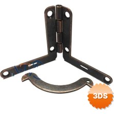 Makaslı Menteşe - 16X36X76MM, Oksit, 1 Adet