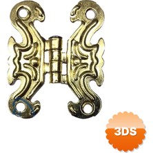 3D Sepetim Dekoratif Sac Kelebek Menteşe - Küçük, Sarı, 100 Adet