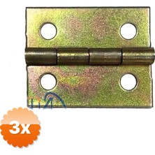 3D Sepetim 3 Adet Tavla Menteşesi Klasik - 20x25mm