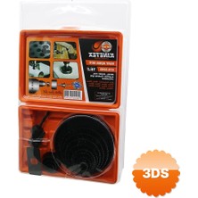 3D Sepetim 16 Parça Panç Seti Metal Ahşap Pvc Alçıpan Pls. 19 - 22 - 29 - 32 - 38 - 44 - 51 - 64 - 76 - 89 - 102 - 127mm