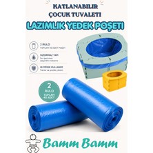 Bamm Bamm Lazımlık Poşeti - Katlanabilir Çocuk Tuvaleti Lazımlık Yedek Poşeti