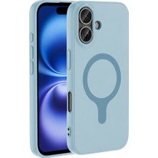 Akıllı Bayi Joko Apple iPhone 16 Z Silikon Magsafe Kapak - Açık Mavi