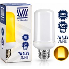 Akıllı Bayi 7W E27 Alev Ampul Lamba 560 Lümen IP20