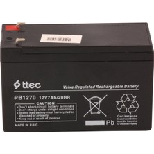 Ttec Plus Ttec 12V 7AH-20HR Base Bakımsız Kuru Akü Alarm-Siren Için Ups Uygun Değil 1,75 kg