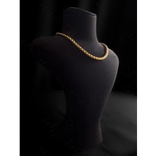 Sevgili Takı Köşeli Model Choker Gold Çelik Zincir Kolye | Choker Serisi