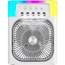 Ersert Dekoratif Rgb Işıklı Mini Fan 5005 USB Uyumlu