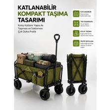 MiraLive 130 kg Taşıma Kapasiteli Katlanabilir Wagon Taşıma Arabası