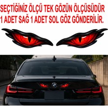 Sticker Usta Korkunç Göz Sticker Ürkütücü Kırmızı Şeytan Gözler Sticker Oto Araba Motosiklet Kask Laptop Sticker 03040
