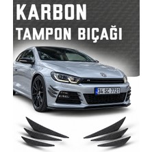 OtoÇizgi Volkswagen Scirocco Tampon Bıçağı Karbon 6\'lı Kanatlı