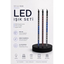Ersert Ers Rgb LED Dış ve Iç Mekan Süsleme Işığı 10 Çubuklu Şerit