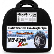 Zirve Kit Zirve 235X75X15 Suv 4x4 Takmatik Kar Patinaj Zinciri Karlı ve Buzlu Yollarda Güvenli Sürüş Kolay Montaj