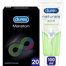 Durex Maraton 20LI + Naturals Kayganlaştırıcı Jel Avantaj Paketi