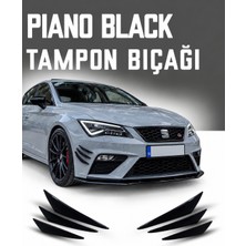 OtoÇizgi Seat Leon  Tampon Bıçağı Piano Black 6\'lı Kanatlı