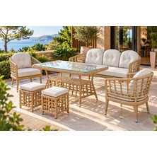 Liv Aksesuar Rattan Bahçe ve Balkon Mobilyası Royal Model3+1+1