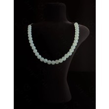 Sevgili Takı Opal Doğal Taşlı Çelik Kolye -Pure Serisi