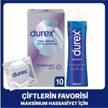 Durex Yok Ötesi Ultra Kaygan 10'lu Prezervatif + Kayganlaştırıcı Jel 50 ml Seti