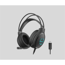 A4Tech A4 Tech FH-300U Kablolu Siyah Neon USB Mikrofonlu Kulaklık