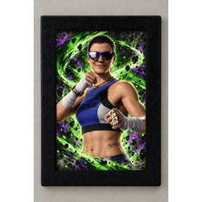 Star Figür Mortal Kombat - Janet Cage Çerçeveli Poster 10X15 cm