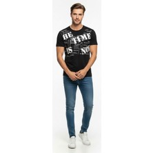 Modanı Seç Erkek Grafik Yazı Baskılı Sokak Stil T-Shirt
