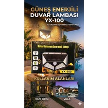 Ersert Ers 100 LED Dış Mekan Solar Aydınlatma Fotoselli Solar Lamba Hareket Sensörlü
