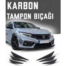 OtoÇizgi Honda Civic (FB7/FC5/FE1)  TAMPON BIÇAĞI KARBON 6'lı Kanatlı