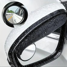 Ersert Ers 2 Adet Kendinden Aynalı Karbon Fiber Görünümlü Araba Yan Ayna Yağmur Koruyucuları Yağmur &amp;amp; Kar Kalkanı Visörler