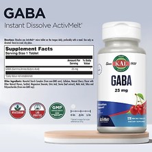 Kal Ga.ba Gama-Aminobütirik Asit 25 Mg Activmelt® Instant Dissolve Tablets