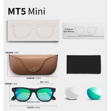 Rabee Mt5 Mini Yapay Zekâlı Akıllı Gözlük 8mp – 1080P Video ve F