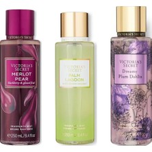 Victoria's Secret 3'lü Vücut Spreyi Seti - Merlot Pear + Palm Lagoon + Dreamy Plum Dahlia (3 x 250 Ml)