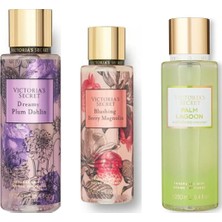 Victoria's Secret 3'lü Vücut Spreyi Seti - Palm Lagoon + Dreamy Plum Dahlia + Blushing Berry Magnolia (3 x 250 Ml)