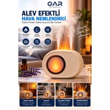 Ateş Efektli Buharlı Hava Nemlendirici Aroma Difüzörü Dekoratif Alev Görünümlü Ortam Nemlendirici