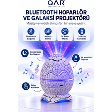 Dinozor Yumurtası Tasarımlı Projektör Gece Lambası 14 Renk Seçenekli Dekoratif Oda Aydınlatması