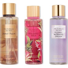Victoria's Secret 3'lü Vücut Spreyi Seti - Floral Morning Dream + Pineapple High + Coconut Passion (3 x 250 Ml)