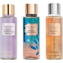 Victoria's Secret 3'lü Vücut Spreyi Seti - Floral Morning Dream + Amaretto Fizz + Santal Nightfall (3 x 250 Ml)