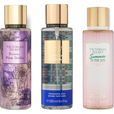 Victoria's Secret 3'lü Vücut Spreyi Seti - Vanilla Blooms + Dreamy Plum Dahlia + Summer In The Sun (3 x 250 Ml)