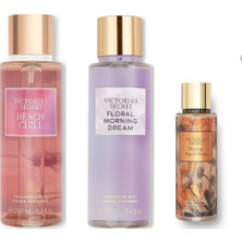 Victoria's Secret 3'lü Vücut Spreyi Seti - Floral Morning Dream + Beach Chill + Daring Peach Daisy (3 x 250 Ml)