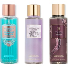 Victoria's Secret 3'lü Vücut Spreyi Seti - Floral Morning Dream + Toasted Amber + Poolside Service (3 x 250 Ml)