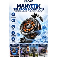 15W Manyetik ve Klipsli Telefon Soğutucu Fan 2’si 1 Arada Yarı Iletken Soğutma iPhone Android Uyumlu