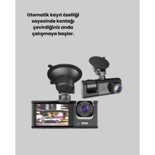 Bin1çeşit Kameralı Full Hd Araç Kamerası 1080P Ön Hd Iç Arka (Üç Model)