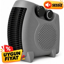 Arvonx 2000W Fanlı Elektrikli Isıtıcı – Antrasit