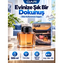 Qar Ls 62 Araç Kokusu 500 ml Şık Cam Şişe Kalıcı Oto Parfümü Araç Içi Oda Ofis Kullanımına Uygun Izgaralı Kapak