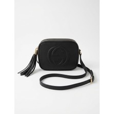 Valens Çanta Kadın Logo Desenli Ayarlanabilir Omuz Askılı Siyah Çanta