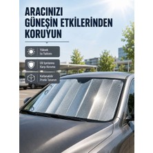 Bin1çeşit Araba Güneşliği Alüminyum Yansıtıcı Yüzeyle Etkili Isı Koruması