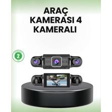 Bin1çeşit Gps’li 4 Kameralı Araç Iç Dış Kayıt Sistemi 1080P Wifi Destekli