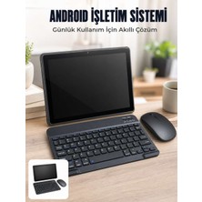 Bin1çeşit Android Tablet Bluetooth Klavye Mouse Seti Sım Kart Girişi Kablosuz Bağlantı ve Günlük Kullanıma Uygun