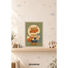Jeraverse Kamp Kulübü Kaptanı Çocuk Odası Duvar Tablosu - 15 x 21 Kum Beji