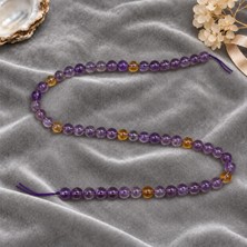 Moony Stone 8 mm Ametrin Dizi Boncuk