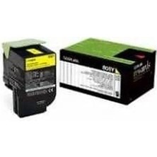 Lexmark 80C8XY0 (808XY) Sarı Orjinal Toner - CX510  (T4833)